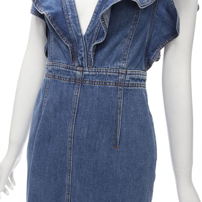 Philosophy Di Lorenzo Serafini Denim Ruffled Dress - Detail 2