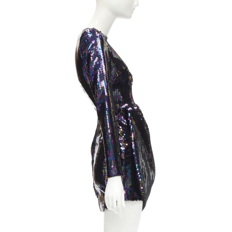 Alex Perry Blue Sequins Mini Dress - 4