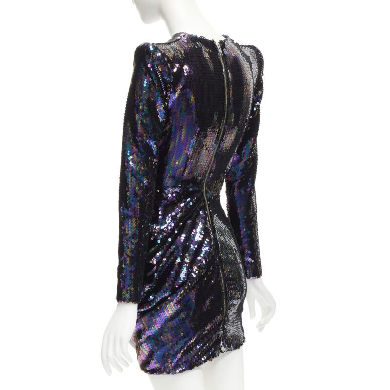 Alex Perry Blue Sequins Mini Dress - Detail 1