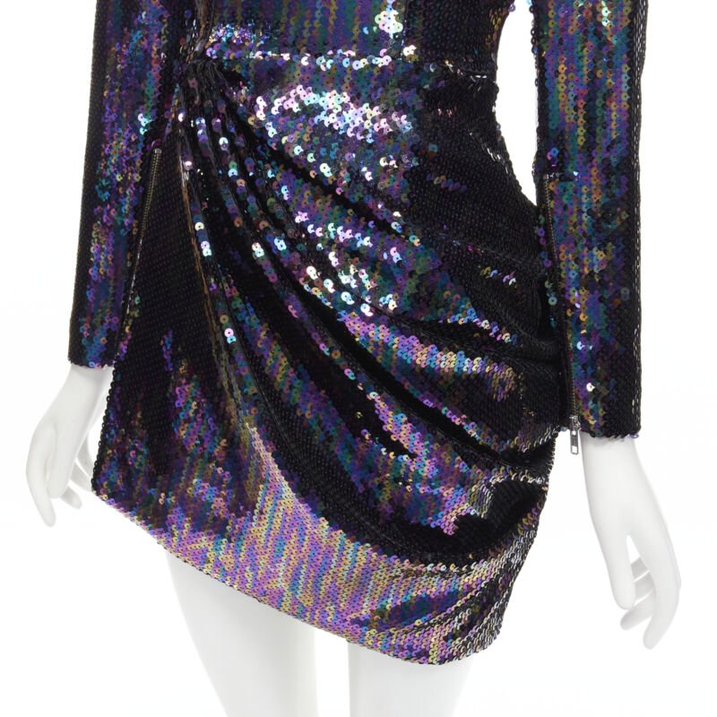 Alex Perry Blue Sequins Mini Dress - Detail 2