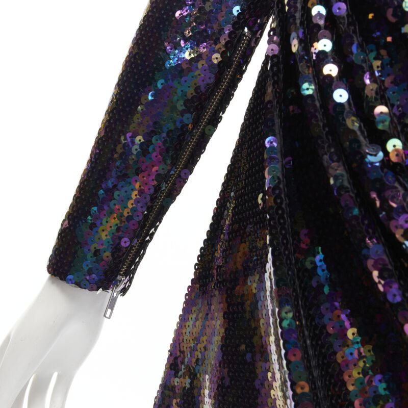 Alex Perry Blue Sequins Mini Dress - Image 11