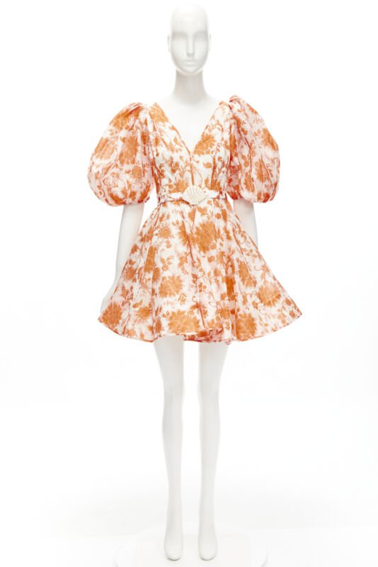 Zimmermann Orange Floral Belt Dress - Image 13
