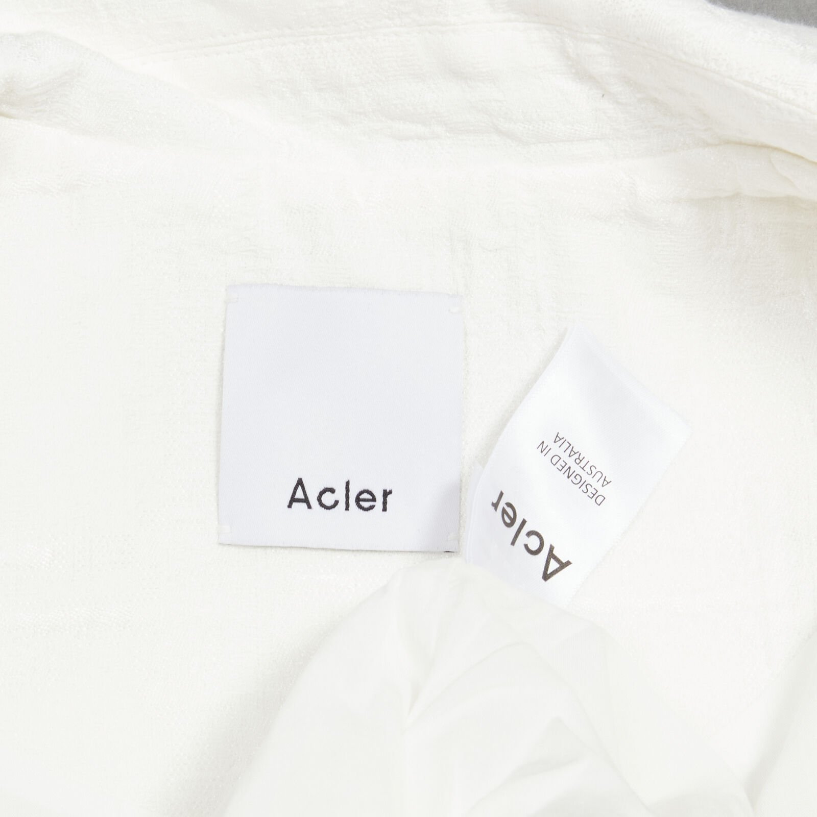 Acler White Eyelet Puff Dress - Image 12