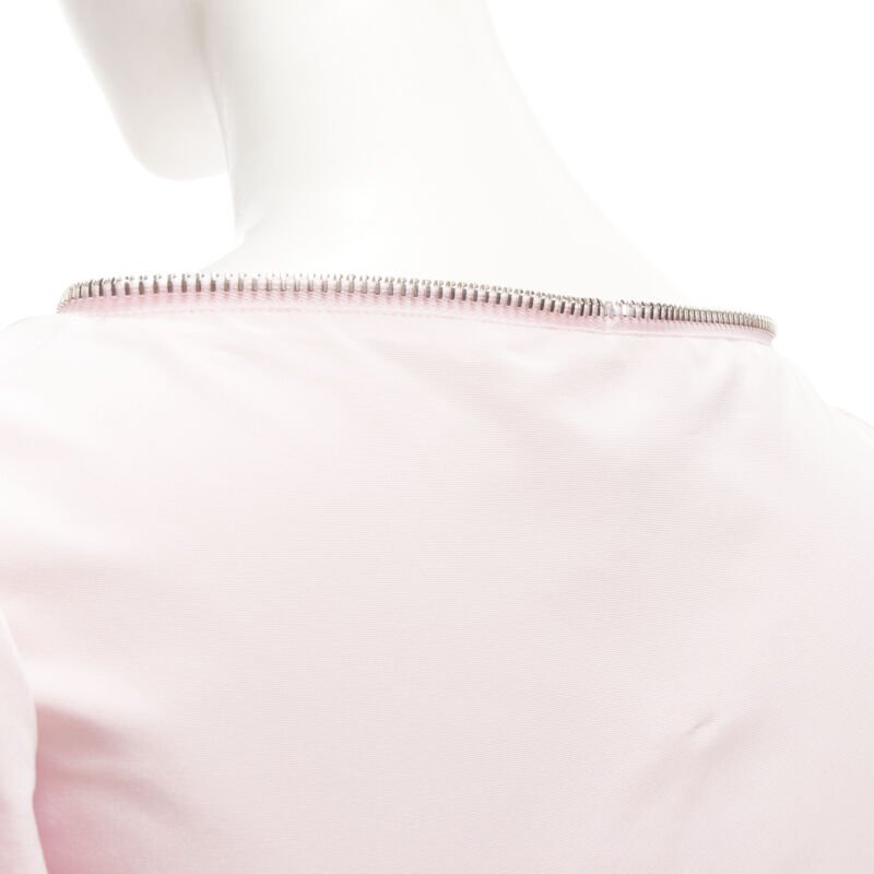 Alexander Mcqueen Pink Balloon Sleeve Dress - Image 11