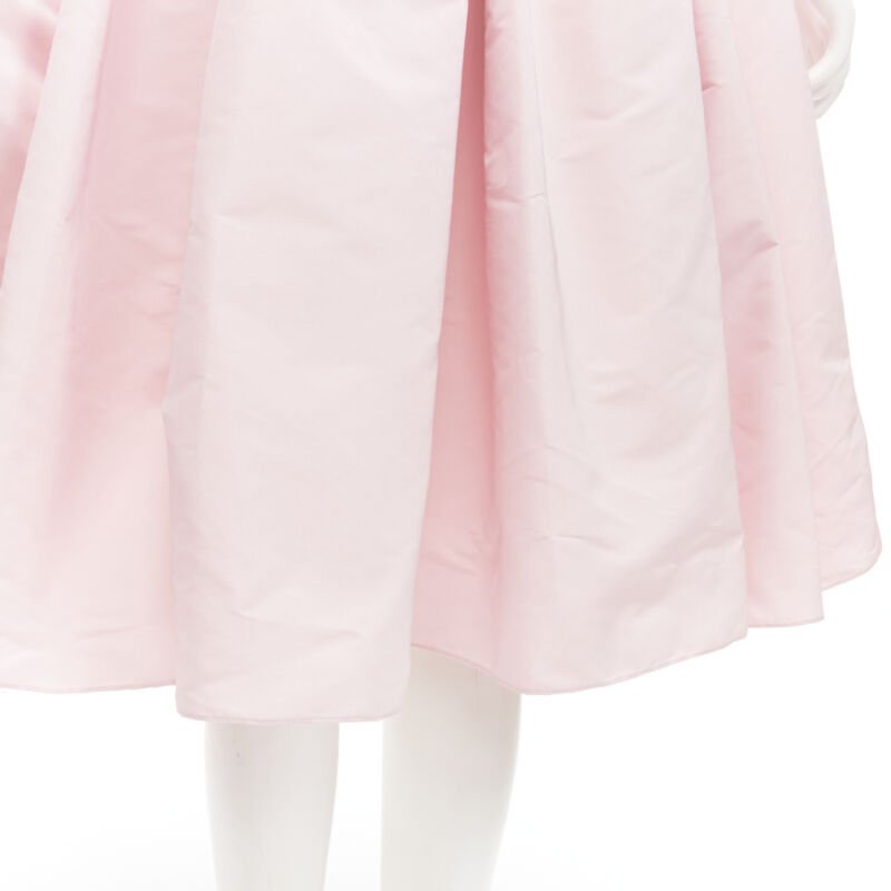 Alexander Mcqueen Pink Balloon Sleeve Dress - Image 12