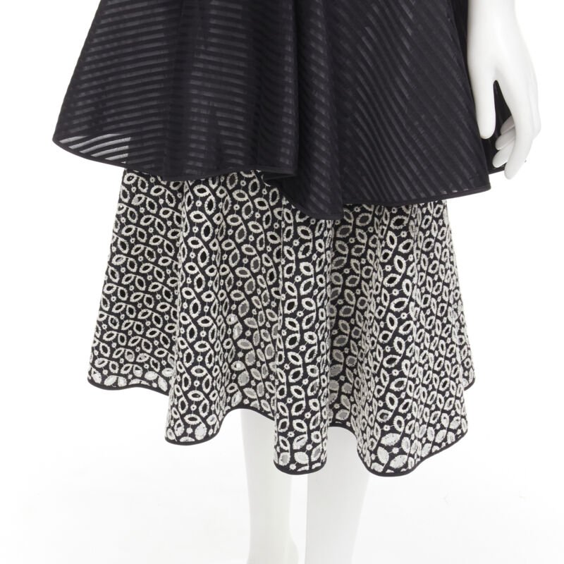 Huishan Zhang Black Embroidery Dress - Image 10