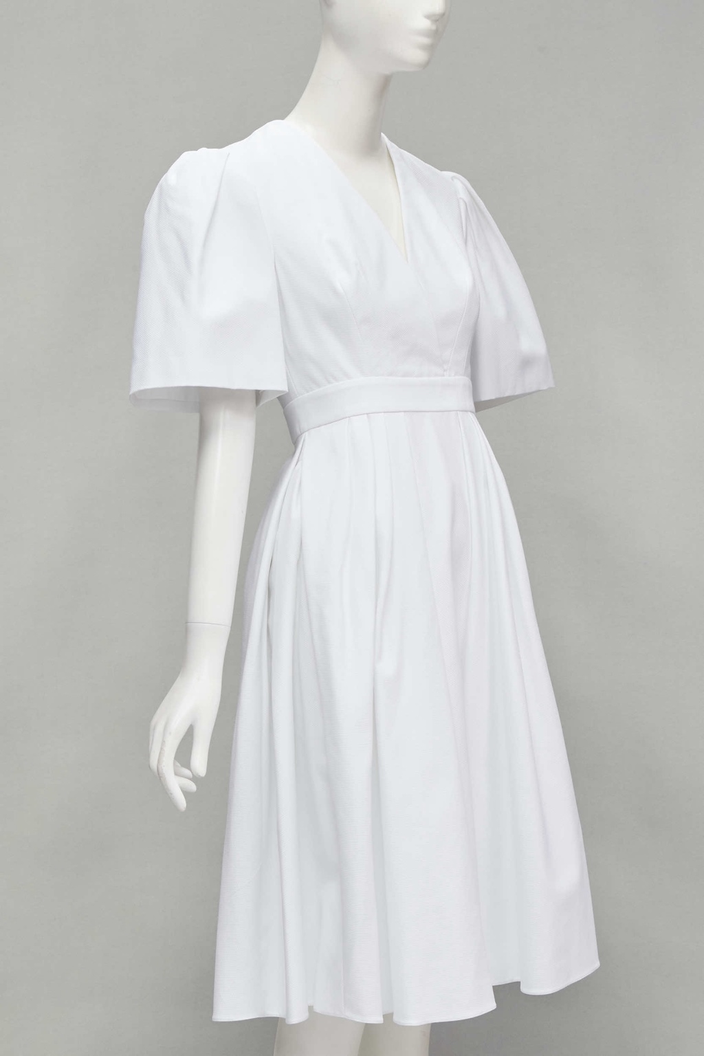 Alexander Mcqueen White Bell Sleeve Dress - Image 6