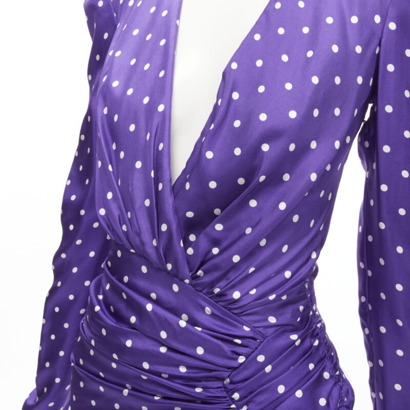 Alexandre Vauthier Purple Polka Dot Dress - Detail 2