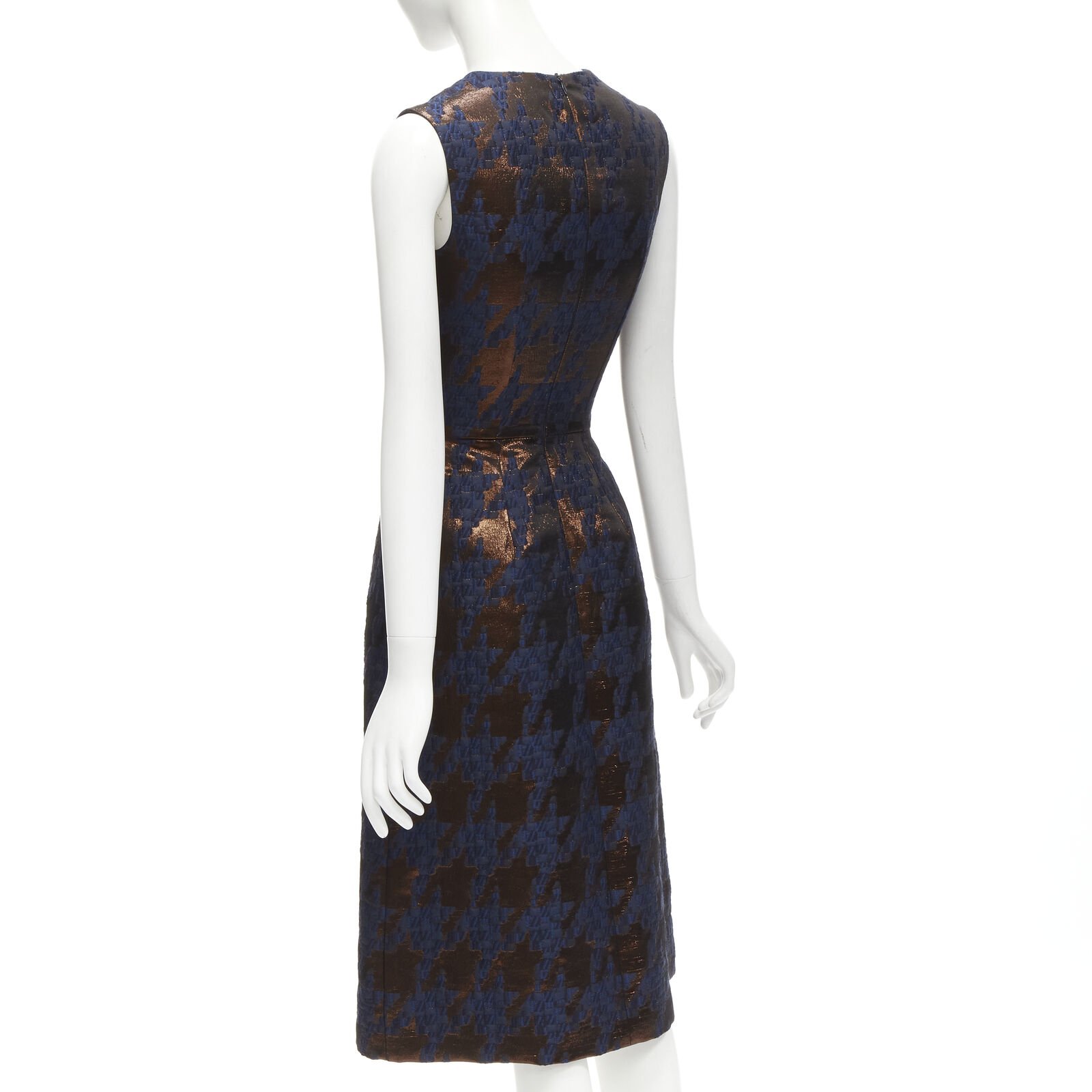 Martin Grant Copper Jacquard Dress - Detail 1