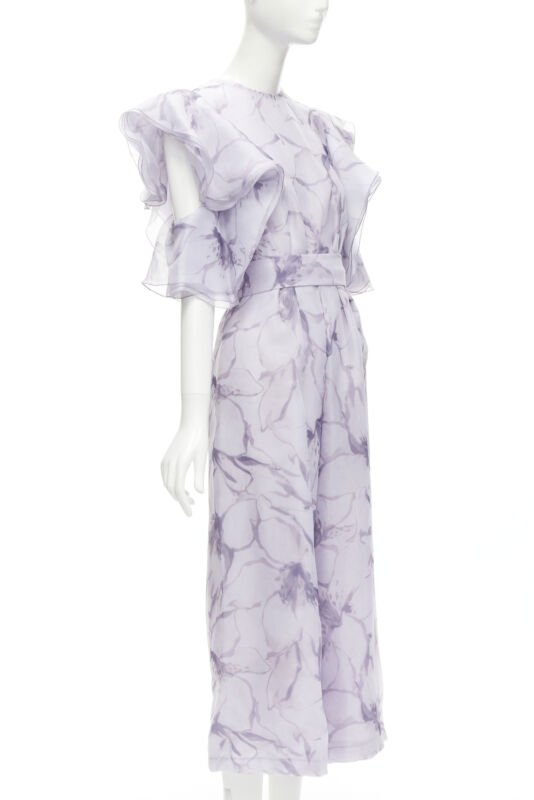 Unsigned / متعددة Purple Ruffled Jumpsuit - Image 6