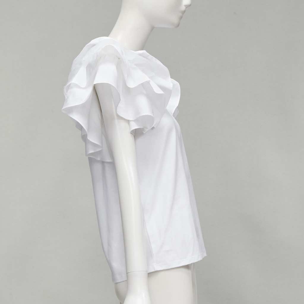Alexander Mcqueen Ruffle Sleeve T-Shirt - 4