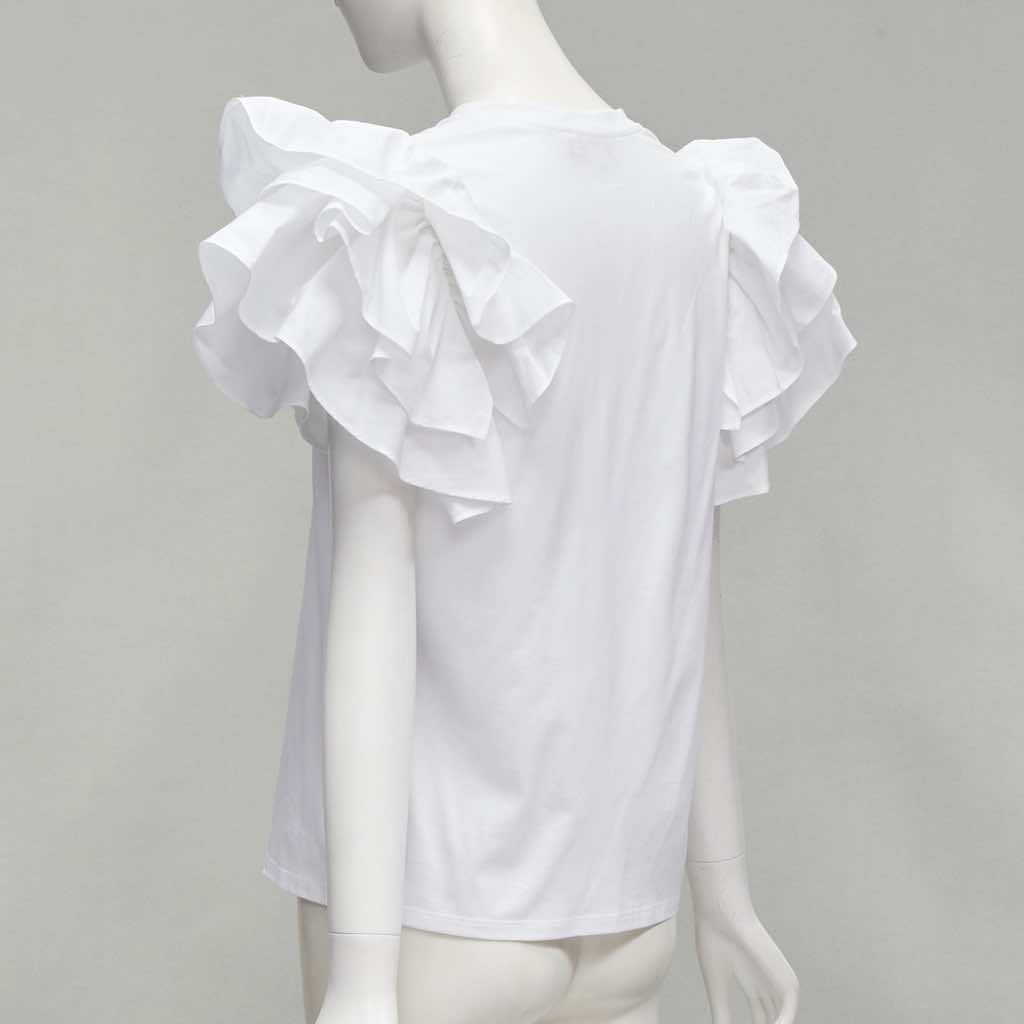 Alexander Mcqueen Ruffle Sleeve Shirt - Detail 1
