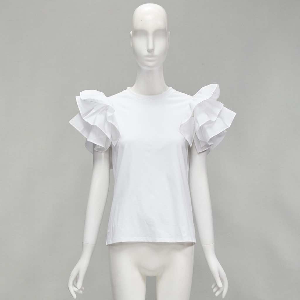 Alexander Mcqueen Ruffle Sleeve Shirt - Image 11