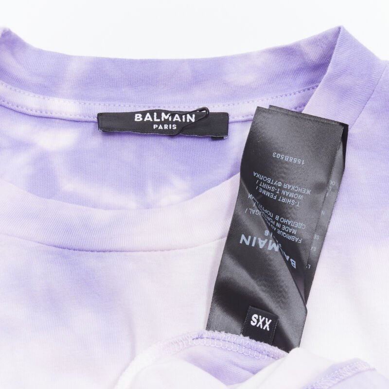 Balmain Tie Dye Logo Shirt - Image 10