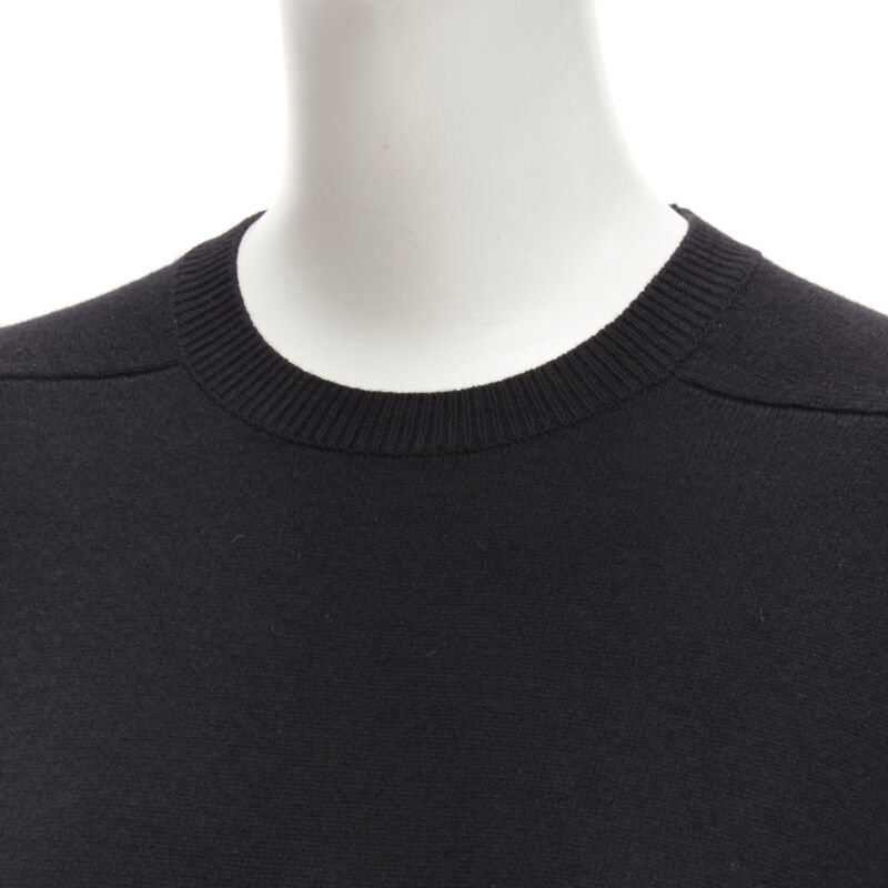 Saint Laurent Black Feather Sweater Dress - Detail 2