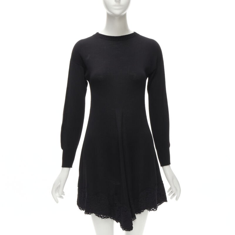 Philosophy Di Lorenzo Serafini Black Lace Trim Dress