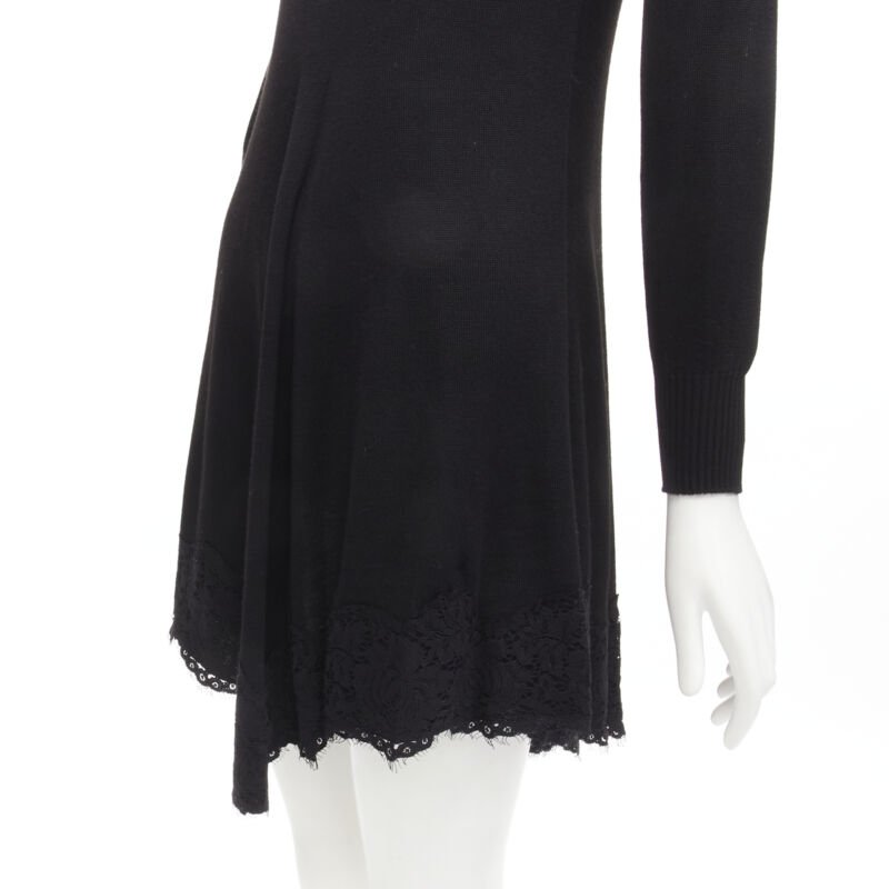 Philosophy Di Lorenzo Serafini Black Lace Trim Dress - Back view