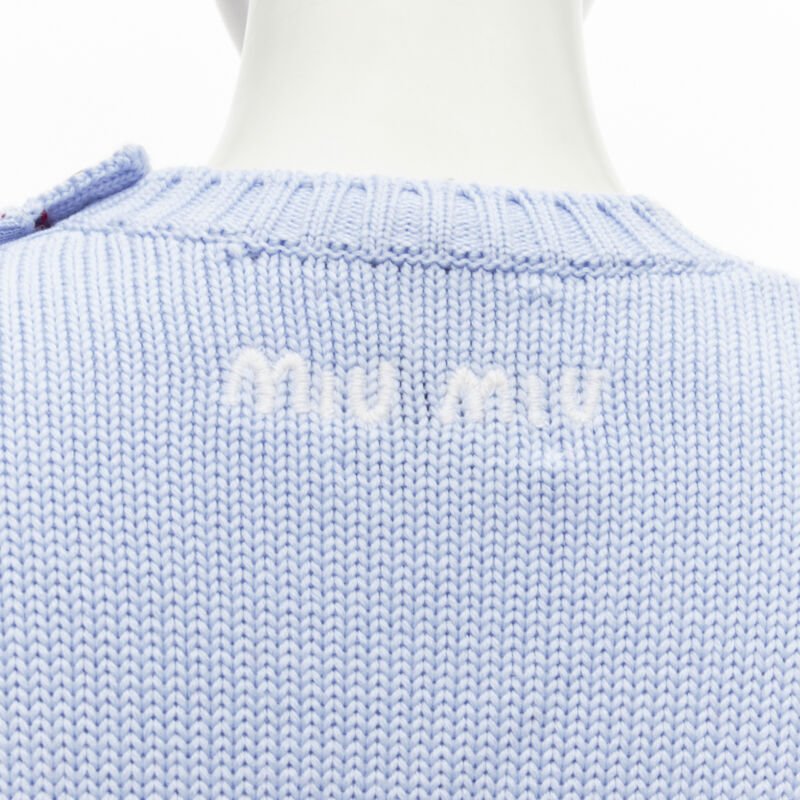Miu Miu Mickey Cropped Sweater - Back view