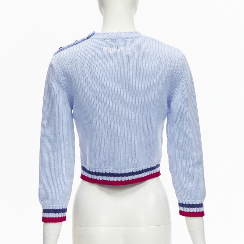 Miu Miu Mickey Cropped Sweater - Side view