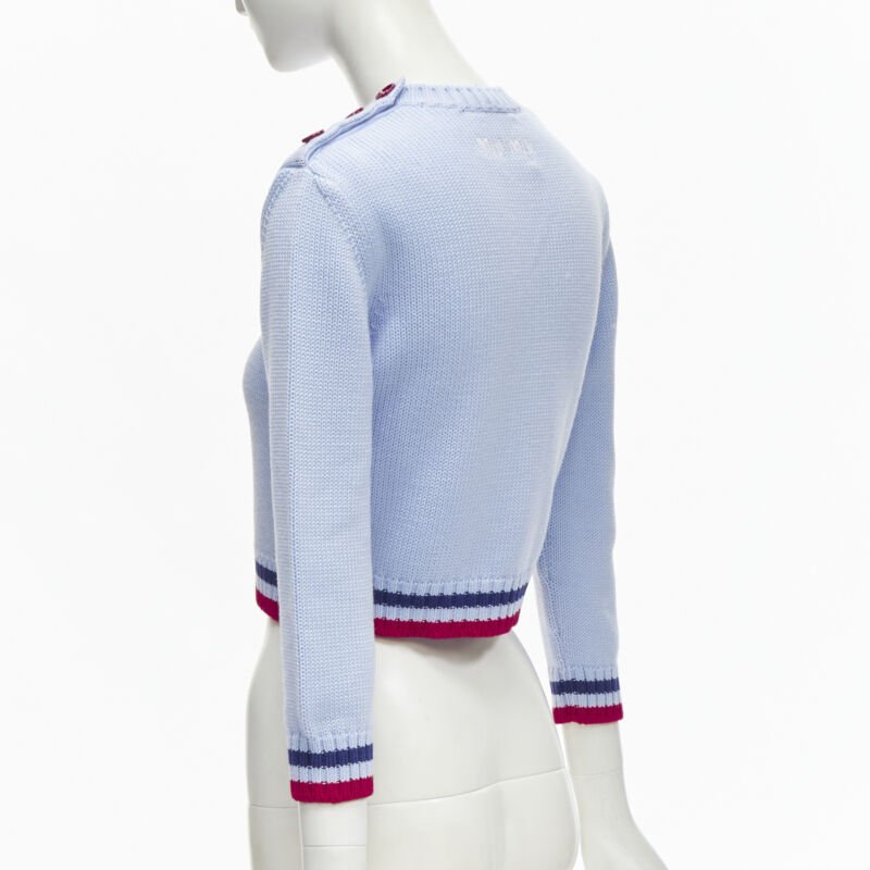 Miu Miu Mickey Cropped Sweater - Detail 1