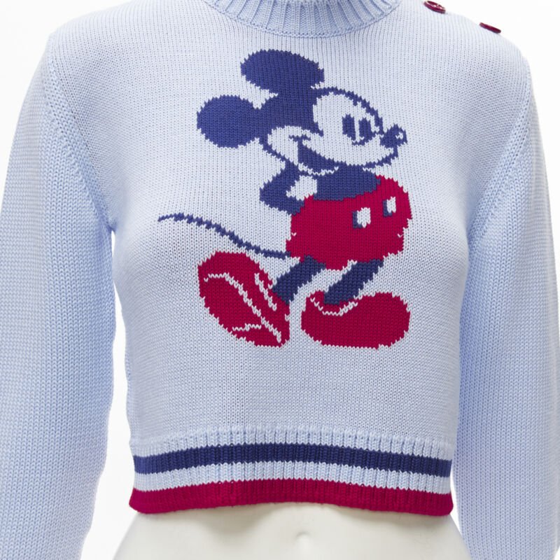 Miu Miu Mickey Cropped Sweater - Detail 2
