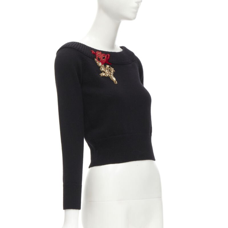 Alexander Mcqueen Coral Crystal Sweater - Image 6