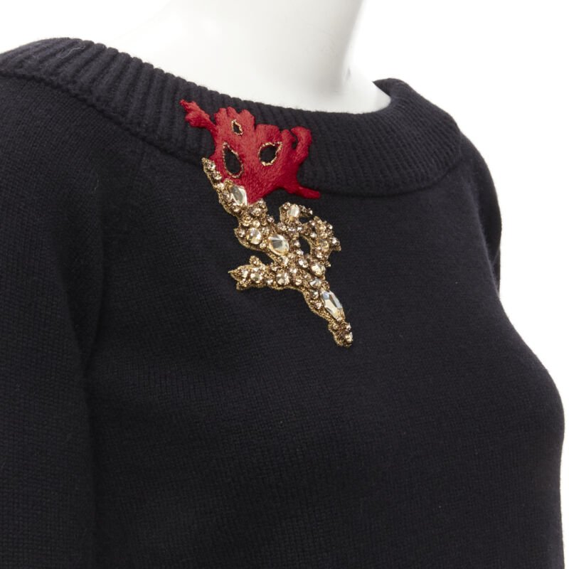 Alexander Mcqueen Coral Crystal Sweater - Image 10