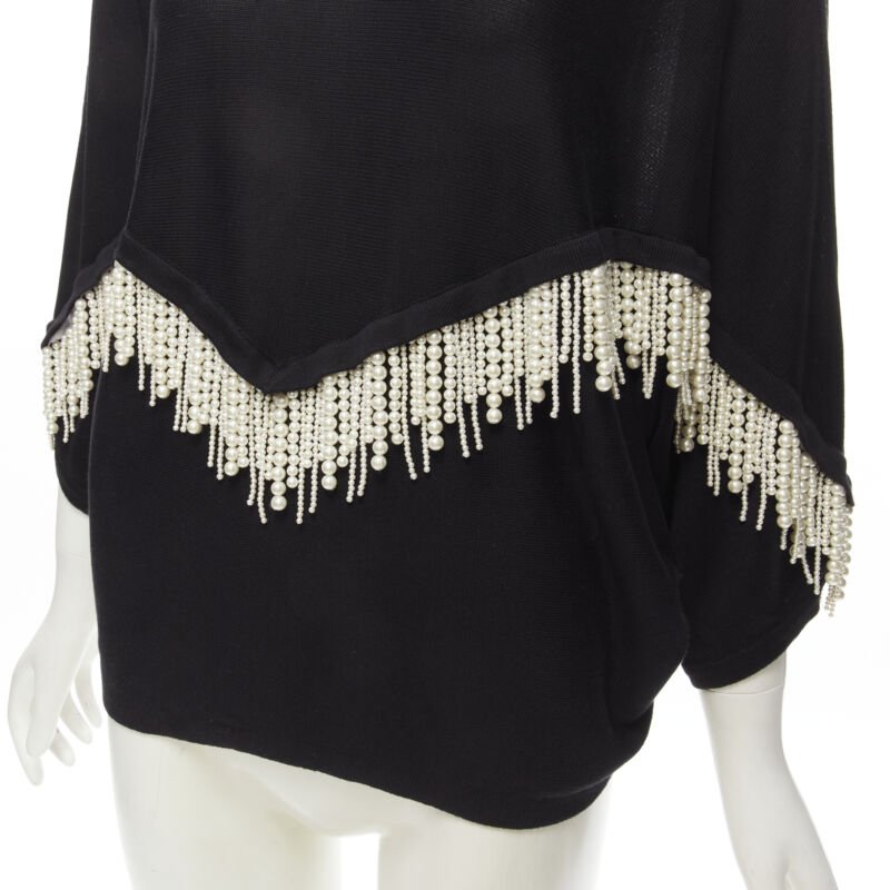Giambattista Valli Pearl Fringe Sweater - Back view