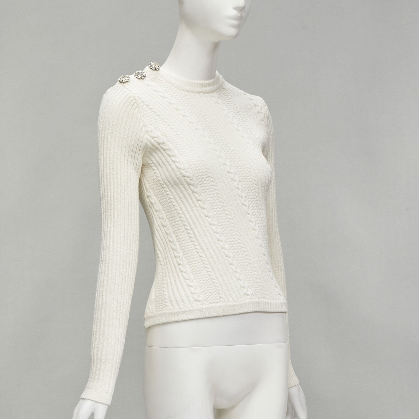 Ganni Crystal Button Sweater - Image 6