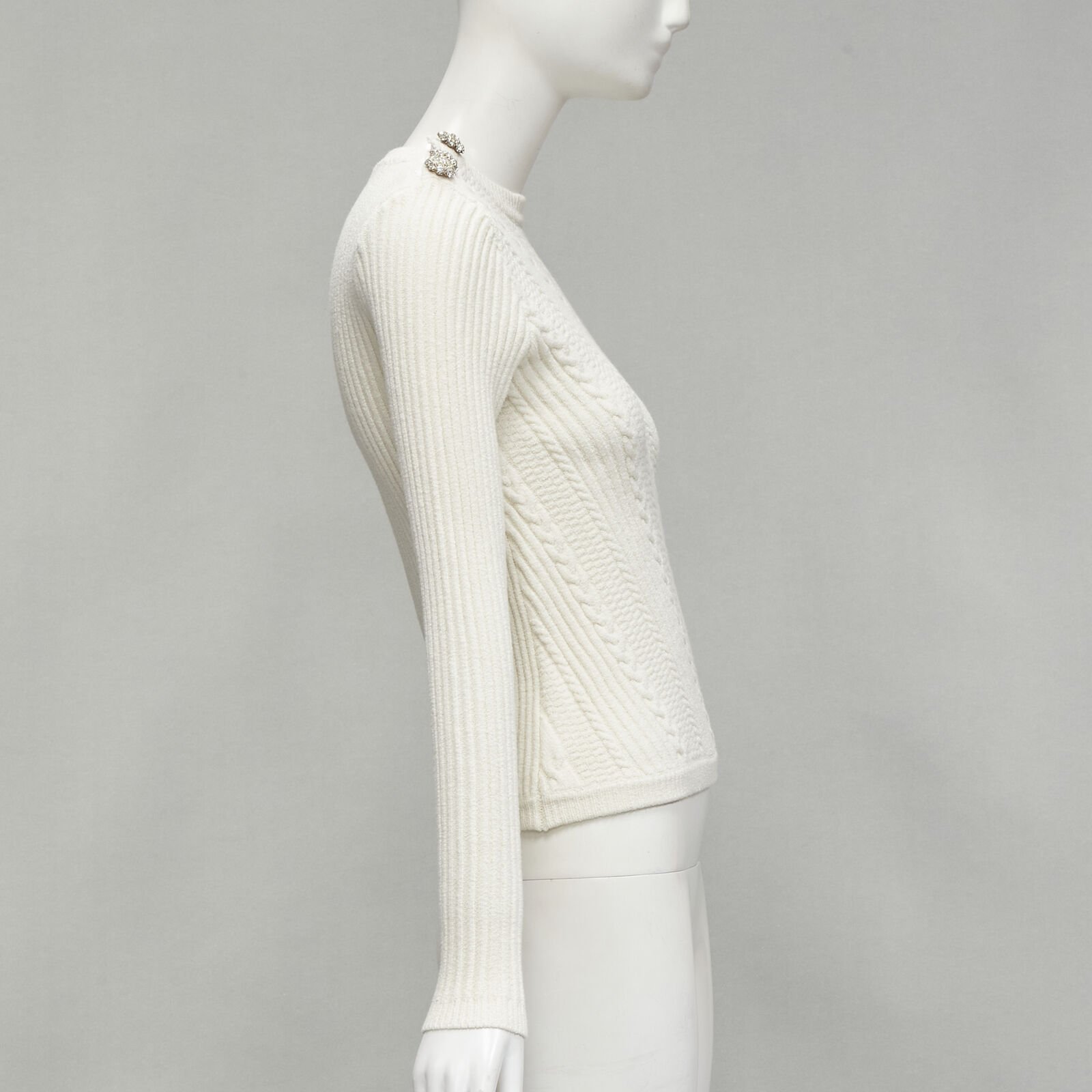 Ganni Crystal Button Sweater - 4