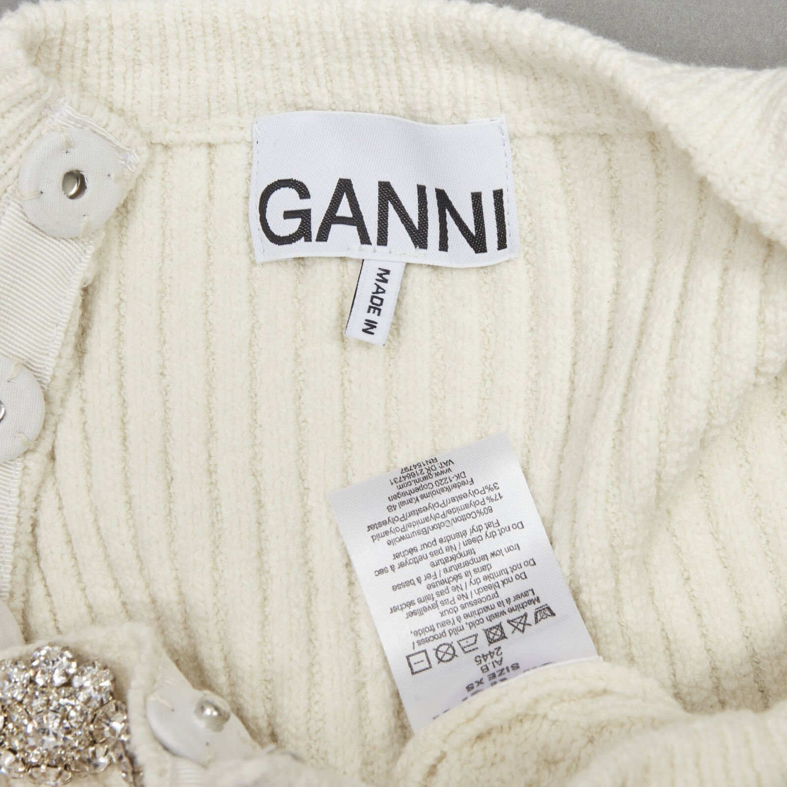 Ganni Crystal Button Sweater - Image 12