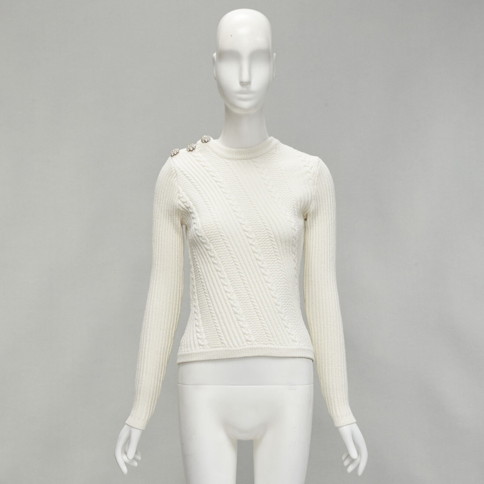 Ganni Crystal Button Sweater - Image 13