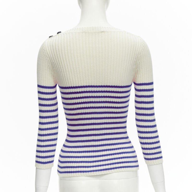 Christian Dior Blue Nautical Top - Side view