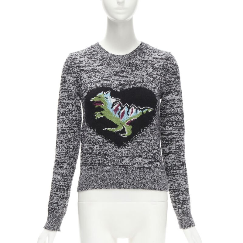 Christian Dior Grey Dragon Sweater