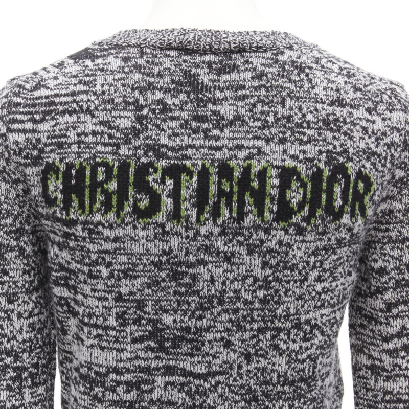 Christian Dior Grey Dragon Sweater - Back view
