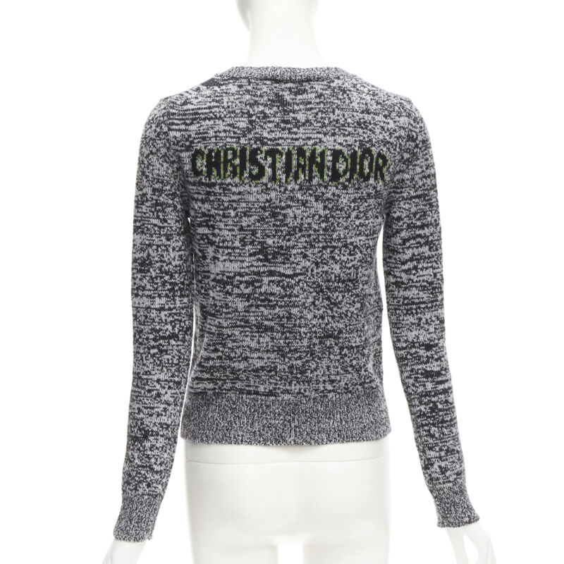 Christian Dior Grey Dragon Sweater - Side view
