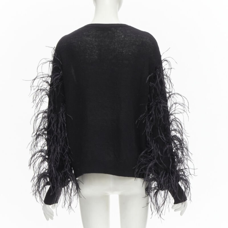 Valentino Garavani Feather Wrap Sweater - Side view