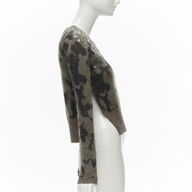 Giambattista Valli Camo Crystal Sweater - 4