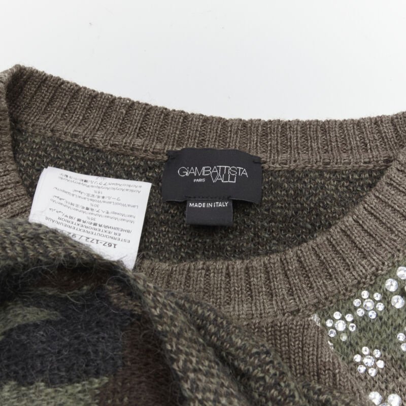 Giambattista Valli Camo Crystal Sweater - Image 11