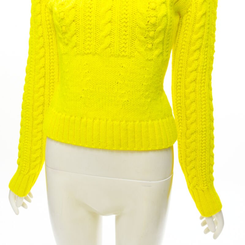 Philosophy Di Lorenzo Serafini Yellow Cable Sweater - Back view
