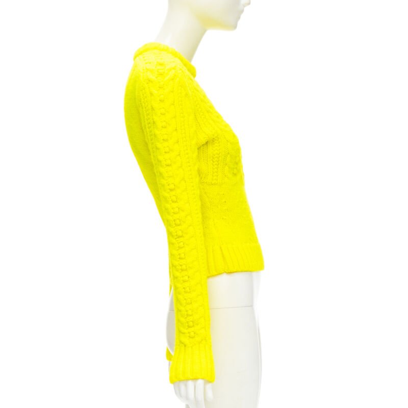 Philosophy Di Lorenzo Serafini Yellow Cable Sweater - 4