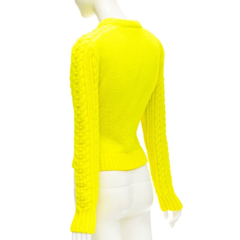 Philosophy Di Lorenzo Serafini Yellow Cable Sweater - Detail 1