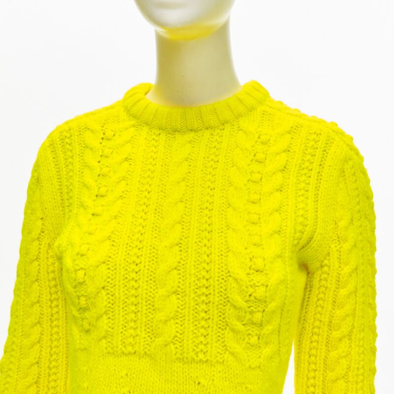 Philosophy Di Lorenzo Serafini Yellow Cable Sweater - Detail 2