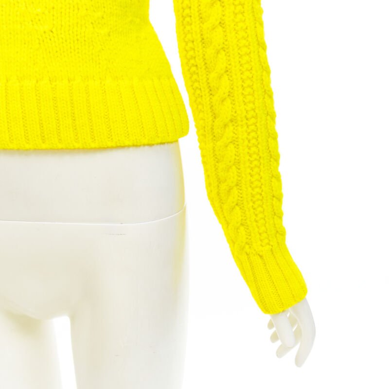 Philosophy Di Lorenzo Serafini Yellow Cable Sweater - Image 10