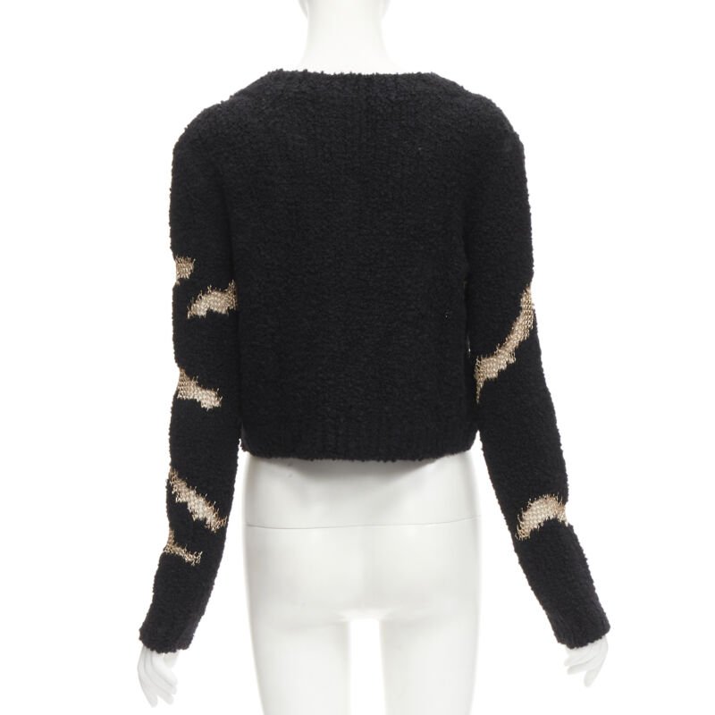 Philosophy Di Lorenzo Serafini Gold Sheer Sweater - Side view