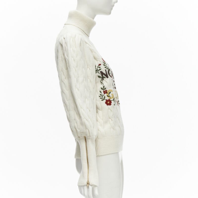 Gucci Floral Cable Turtleneck - 4
