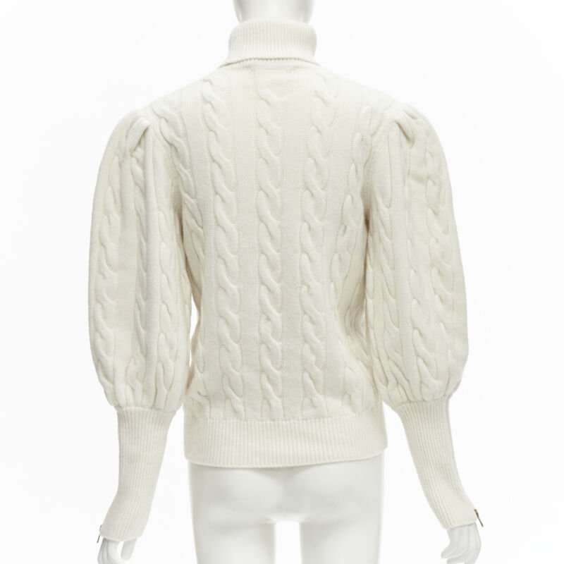 Gucci Floral Cable Turtleneck - Side view