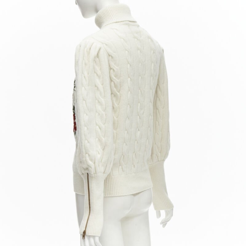 Gucci Floral Cable Turtleneck - Detail 1