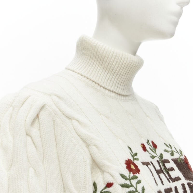 Gucci Floral Cable Turtleneck - Image 10