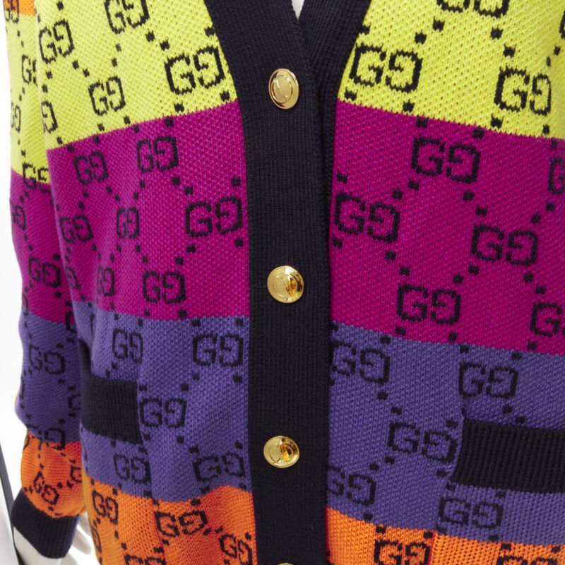 Gucci GG Monogram Cardigan - Back view